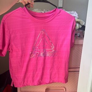 Reebok Hot Pink Logo Tee